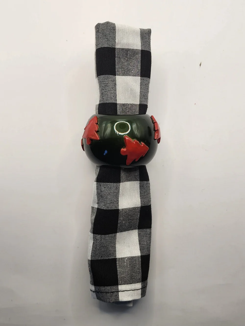 Set Of‎ 4 Christmas Tree Napkin Rings Made In India Winter Holiday Decor